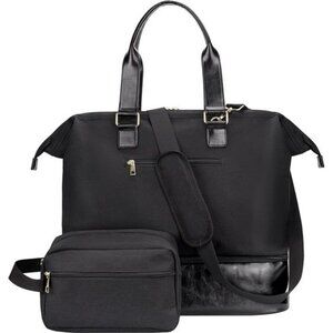 Weekender Bag with Shoe Compartment,Laptop Sleeve,USB Charging Port